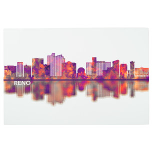 Reno Nevada Skyline Metal Print