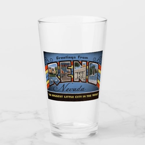 Reno Nevada Travel  Pint Glass