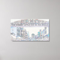 RENO NEVADA VINTAGE COLORFUL Neon Art
