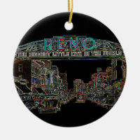 RENO NEVADA VINTAGE COLORFUL Neon Art