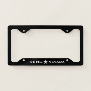 Reno Nevada with Silver Star  License Plate Frame