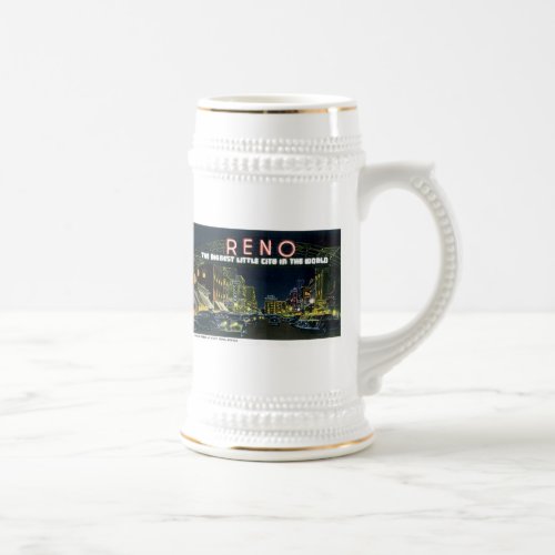 Reno NV The Biggest Little City in the World Beer Stein