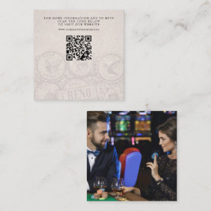 Reno Passport Wedding QR Enclosure Card