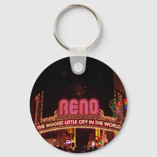 Reno Sign Keychain