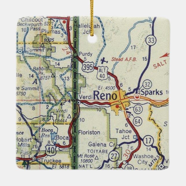 Reno Sparks Nevada Ornament (Back)