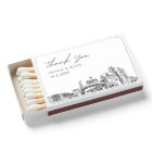 Reno Wedding Favor Custom Thank You Matchboxes