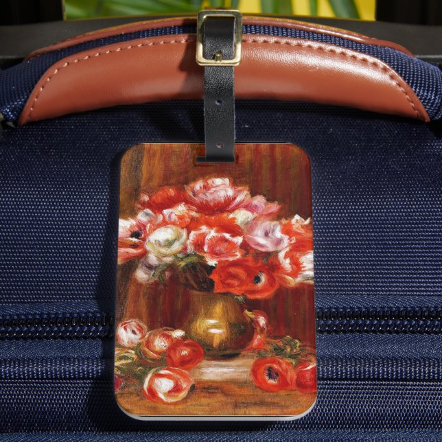 Renoir - Anemones, 1909 Luggage Tag (Front Insitu 2)