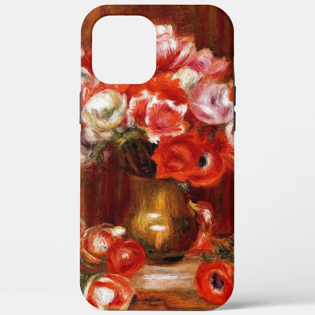 Renoir - Anemones, famous painting, Case-Mate iPhone Case (Back)