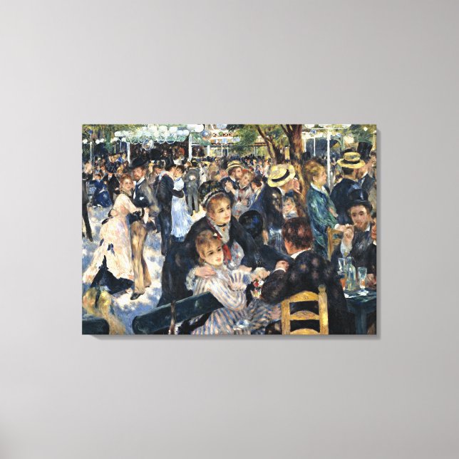 Renoir - Bal du Moulin de la Galette Canvas Print (Front)