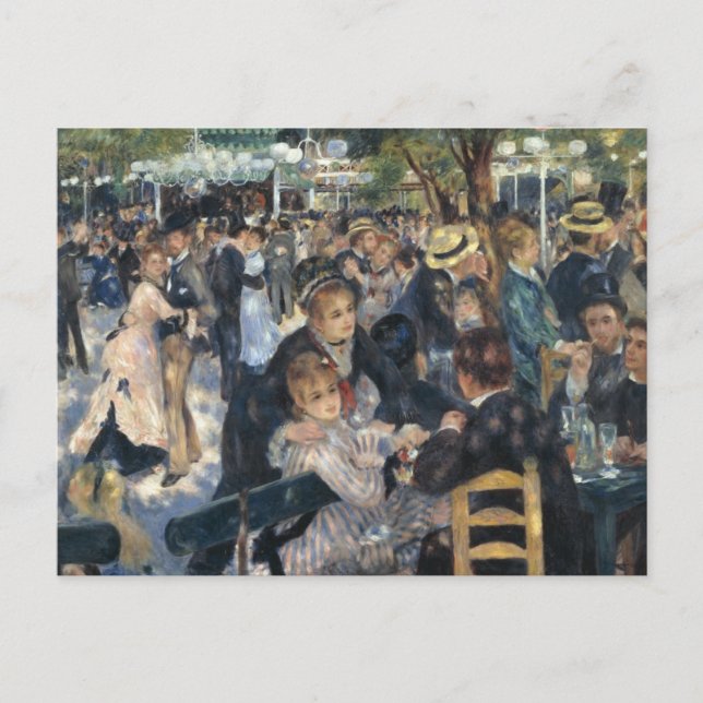 Renoir: Bal du Moulin de la Galette postcard (Front)