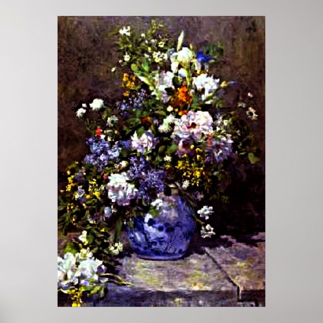 Renoir - Blue Vase Poster (Front)