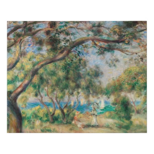 Renoir Boise de le Chaise Faux Canvas Print