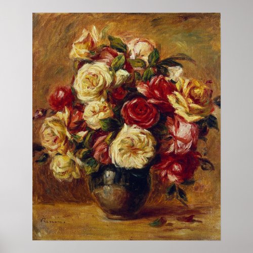 Renoir _ Bouquet Of Roses 1909 Poster