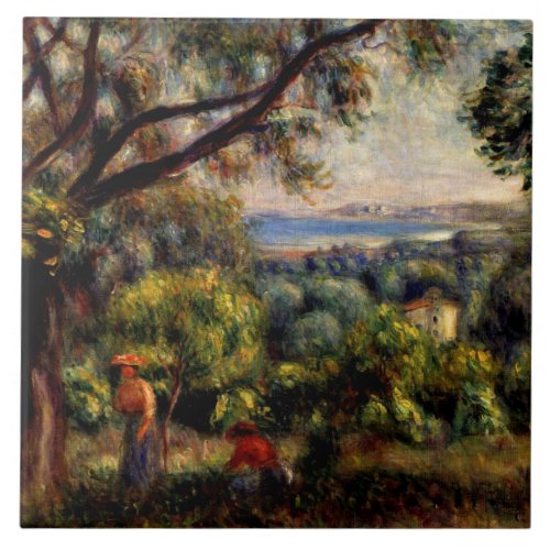 Renoir _ Cagnes Landscape Ceramic Tile