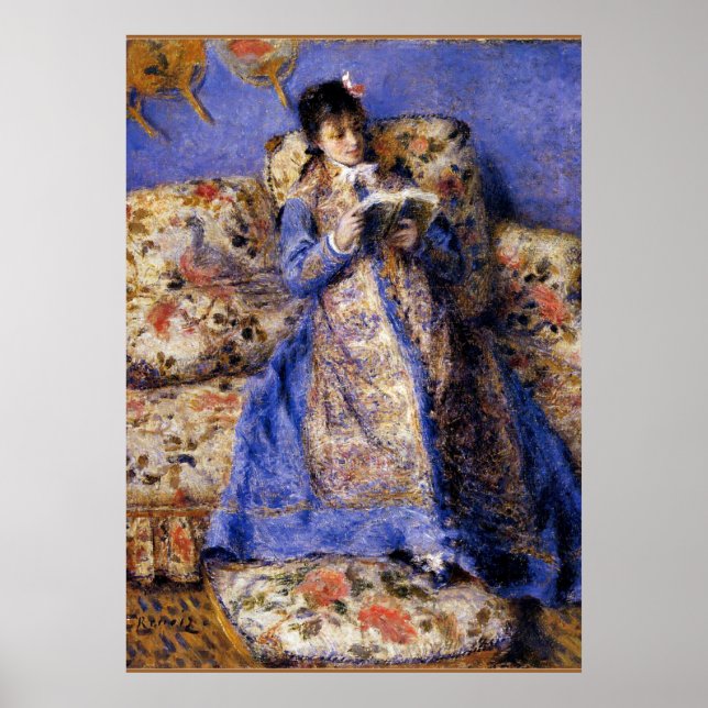 Renoir - Camille Monet Reading Poster (Front)