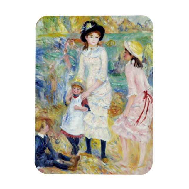Renoir - Children on the Seashore, Guernsey Magnet (Vertical)