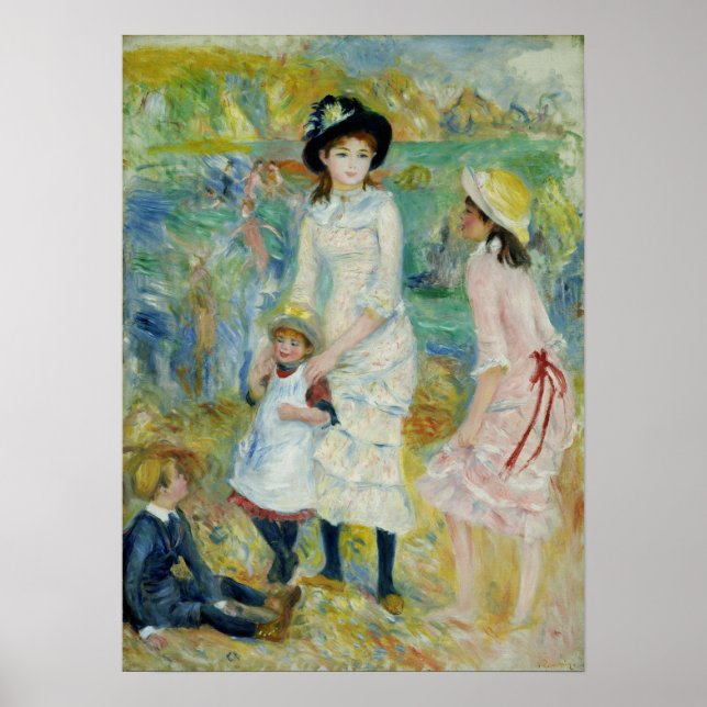Renoir - Children On The Seashore, Guernsey Poster (Front)