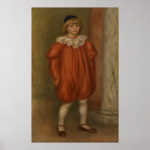 Renoir - Claude In Clown Costume Poster