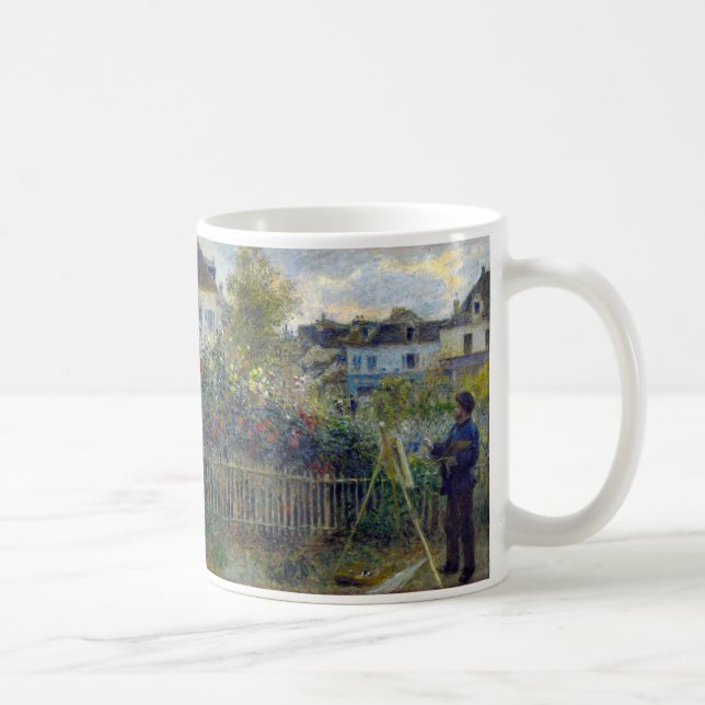 Renoir - Claude Monet Painting in his Garden Coffee Mug (Right)