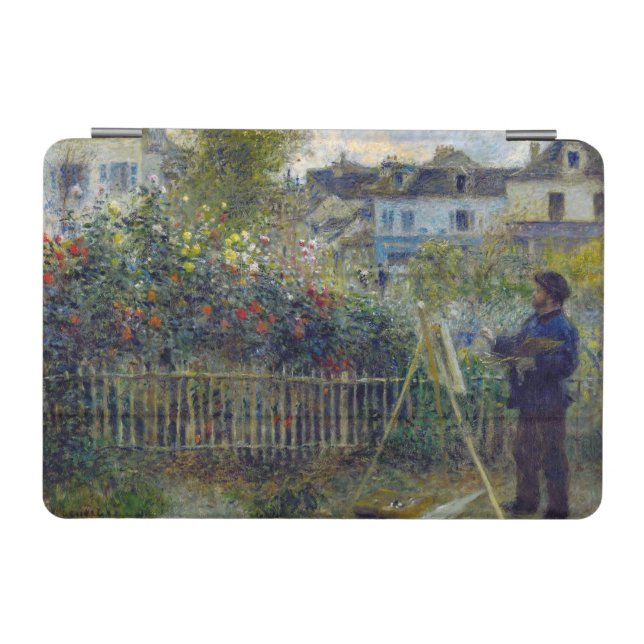 Renoir - Claude Monet Painting in his Garden iPad Mini Cover (Horizontal)