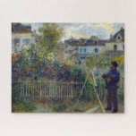 Renoir - Claude Monet Painting in his Garden Jigsaw Puzzle<br><div class="desc">Claude Monet Painting in his Garden at Argenteuil (Claude Monet peignant dans son jardin a Argenteuil) - Pierre-Auguste Renoir,  Oil on Canvas,  1873</div>