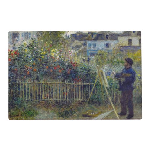 Renoir _ Claude Monet Painting in his Garden Placemat