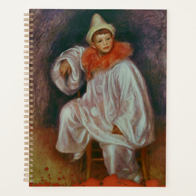 Renoir Clown Pierrot Blanc Painting Planner (Front)