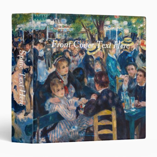 Renoir _ Dance at Le Moulin de la Galette 3 Ring Binder