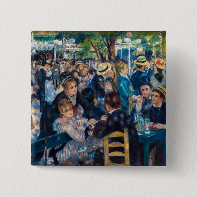 Renoir - Dance at Le Moulin de la Galette Button (Front)