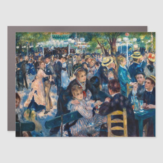 Renoir - Dance at Le Moulin de la Galette Car Magnet (Front)
