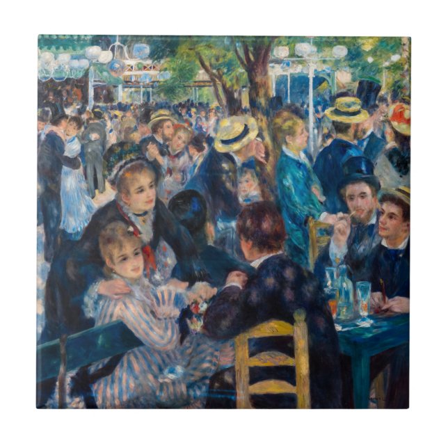 Renoir - Dance at Le Moulin de la Galette Ceramic Tile (Front)