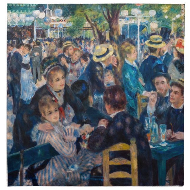 Renoir - Dance at Le Moulin de la Galette Cloth Napkin (Front)