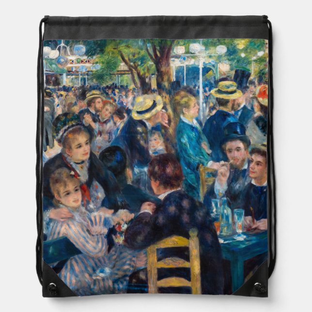 Renoir - Dance at Le Moulin de la Galette Drawstring Bag (Front)