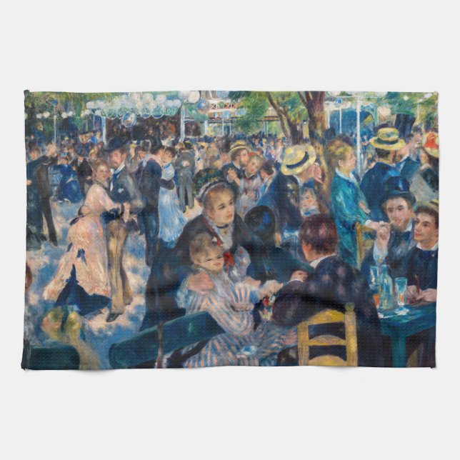 Renoir - Dance at Le Moulin de la Galette Kitchen Towel (Horizontal)