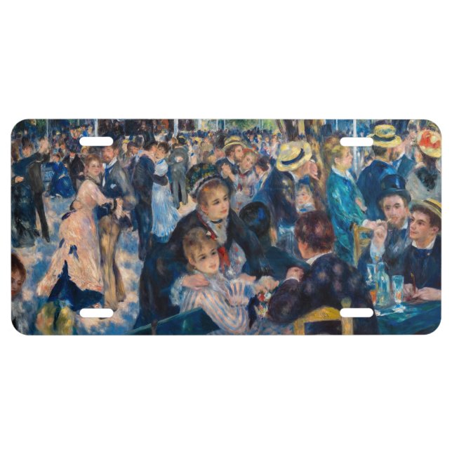 Renoir - Dance at Le Moulin de la Galette License Plate (Front)