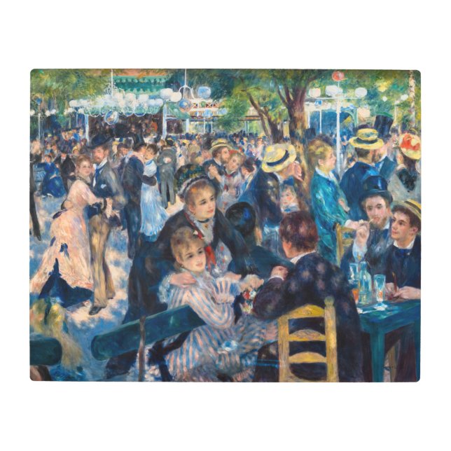 Renoir - Dance at Le Moulin de la Galette Metal Print (Front)