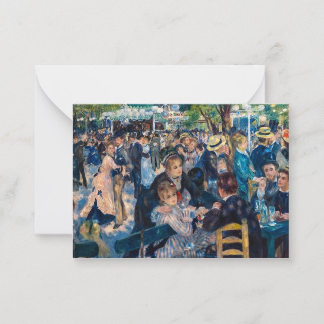 Renoir - Dance at Le Moulin de la Galette Note Card (Front)