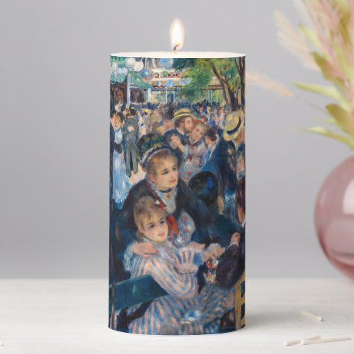 Renoir _ Dance at Le Moulin de la Galette Pillar Candle