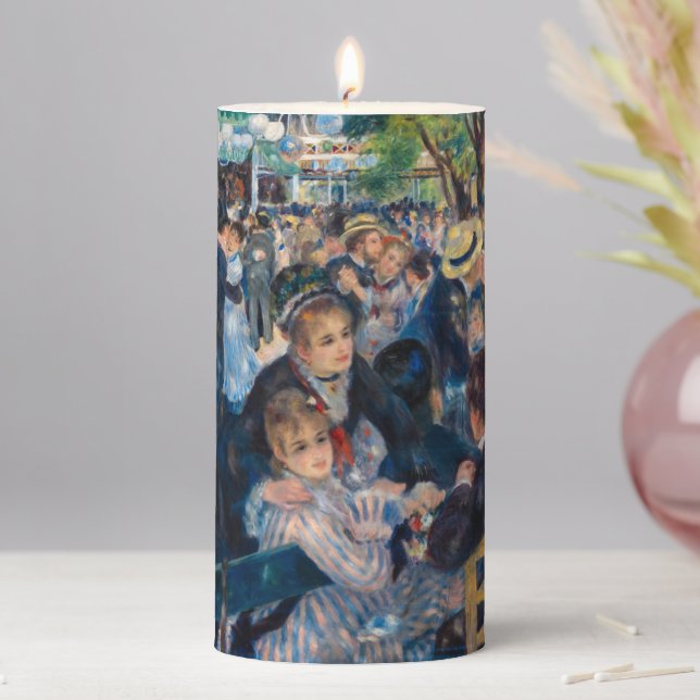 Renoir - Dance at Le Moulin de la Galette Pillar Candle (In Situ)
