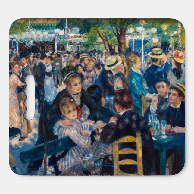 Renoir - Dance at Le Moulin de la Galette Seat Cushion (Front Horizontal)