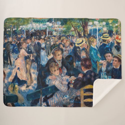 Renoir _ Dance at Le Moulin de la Galette Sherpa Blanket