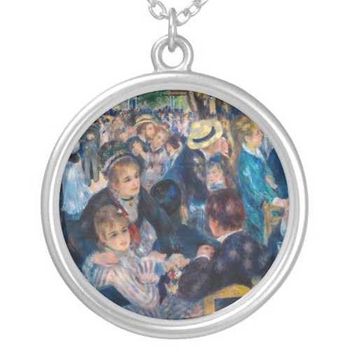 Renoir _ Dance at Le Moulin de la Galette Silver Plated Necklace
