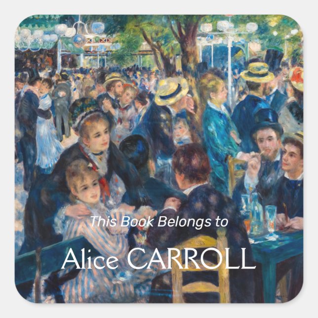 Renoir - Dance at Le Moulin de la Galette Square Sticker (Front)
