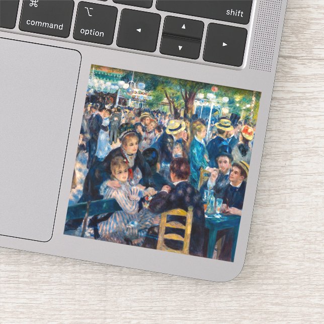 Renoir - Dance at Le Moulin de la Galette Sticker (Detail)