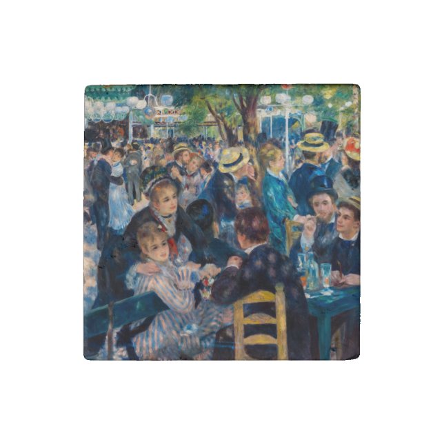 Renoir - Dance at Le Moulin de la Galette Stone Magnet (Front)