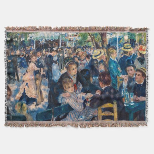 Renoir _ Dance at Le Moulin de la Galette Throw Blanket