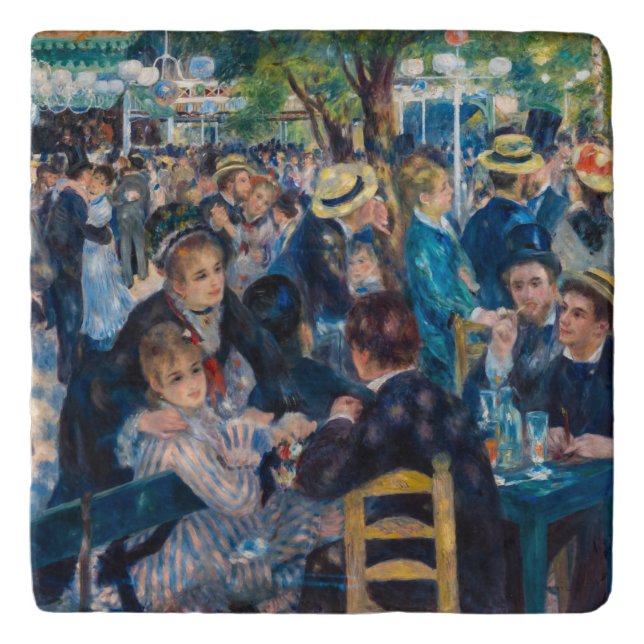 Renoir - Dance at Le Moulin de la Galette Trivet (Front)