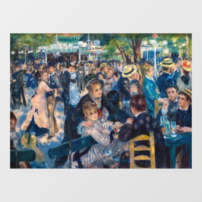 Renoir - Dance at Le Moulin de la Galette Window Cling (Sheet)