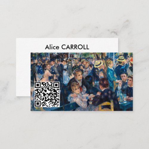 Renoir _ Dance at Moulin de la Galette _ QR Code Business Card