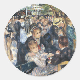 Renoir Dance at Moulin de la Galette Vintage Classic Round Sticker